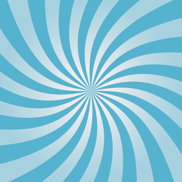 Padrão de sunburst azul giratório desenho radial para fundo de quadrinhos cenário vórtice