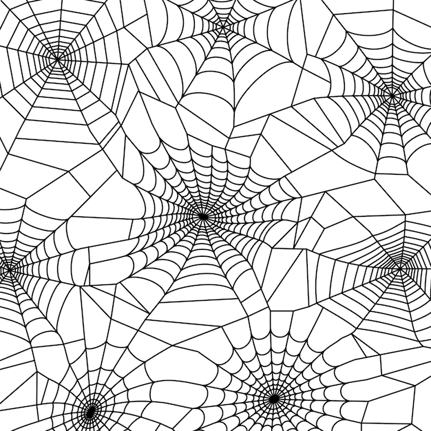 Vetor padrão de teia de aranha. decoração de halloween com teia de aranha. ilustração vetorial teia de aranha