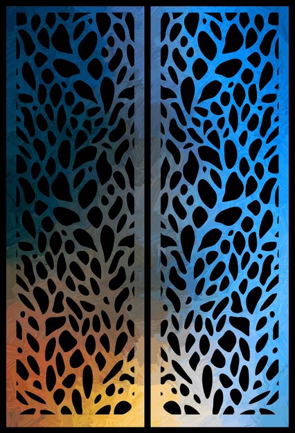 Vetor padrão de tela decorativa com design misturado gradiente de traçado de pincel abstrato vetor de pano de fundo