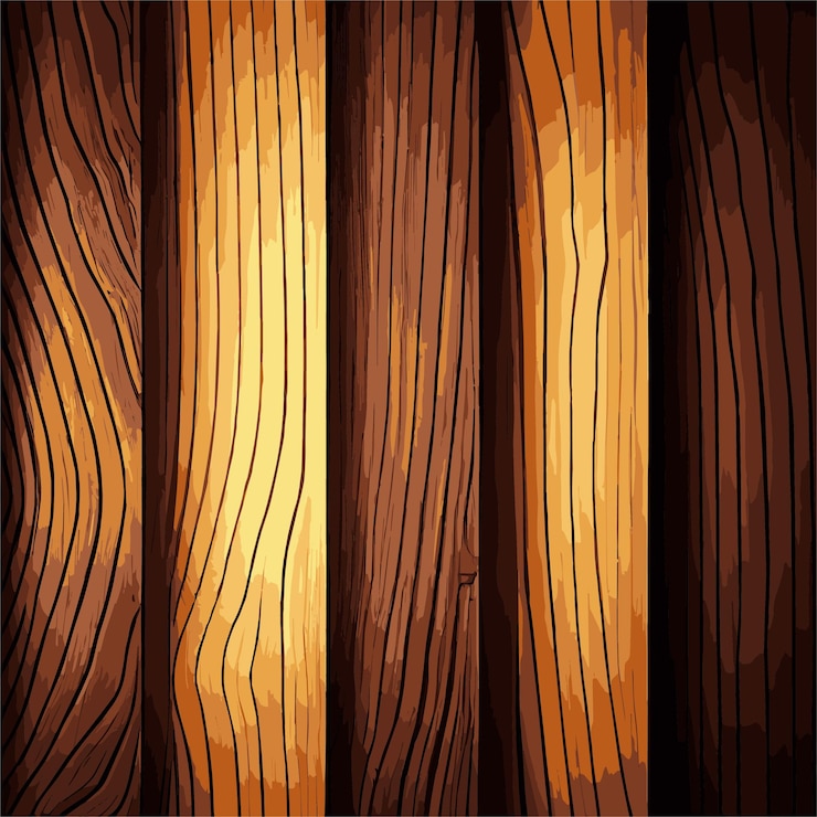 Vetor padrão de textura de fibra de fundo de prancha de textura de madeira realista vector