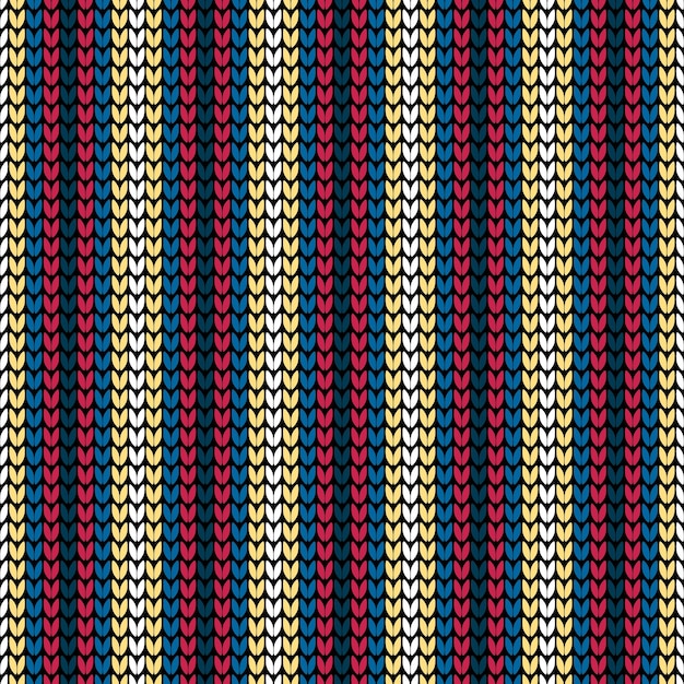 Padrão de tricô vertical de cor perfeita