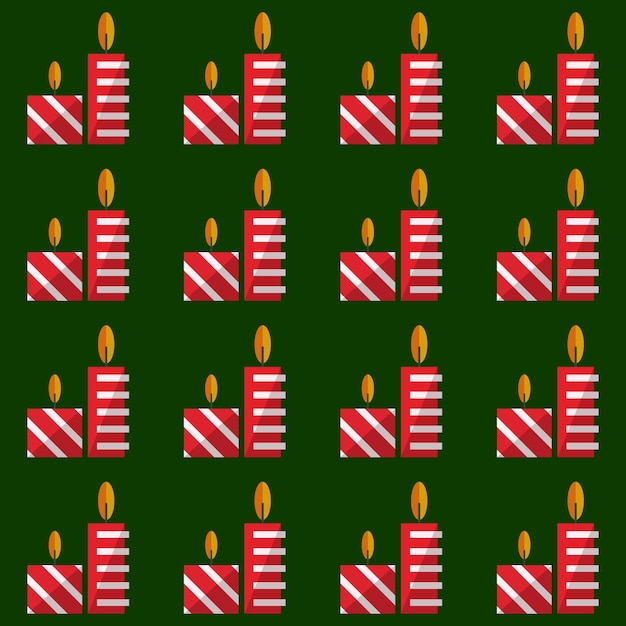 Padrão de velas de natal