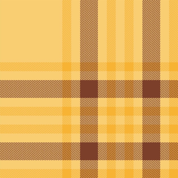 Vetor padrão de verificação a quadros em cores laranja e vermelha textura de tecido sem costura tartan impressão têxtil