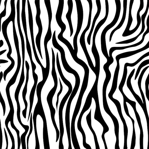 Padrão de vetor abstrato sem costura de pele de zebra