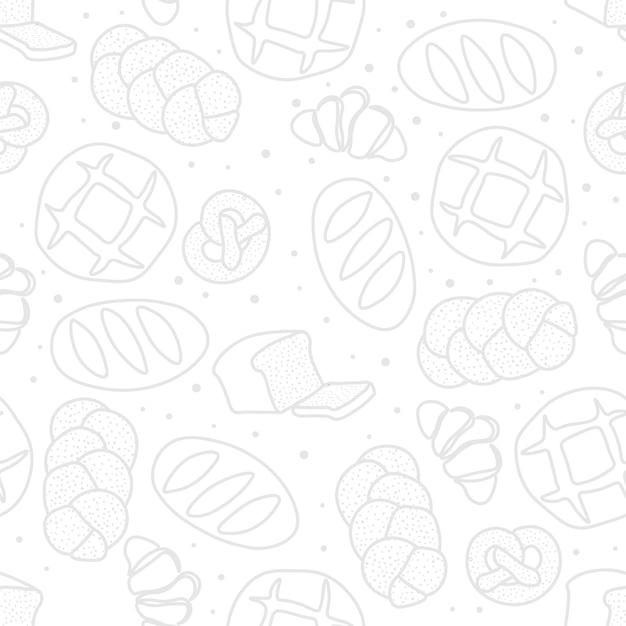 Padrão de vetor na moda para padaria ou café
