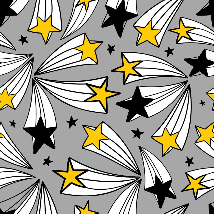 Vetor padrão de vetor sem costura com estrelas