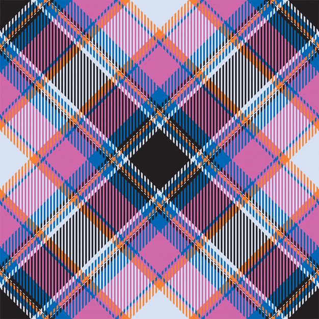 Padrão de xadrez sem costura tartan escócia. tecido de fundo retrô. textura geométrica quadrada de cor vintage cheque.