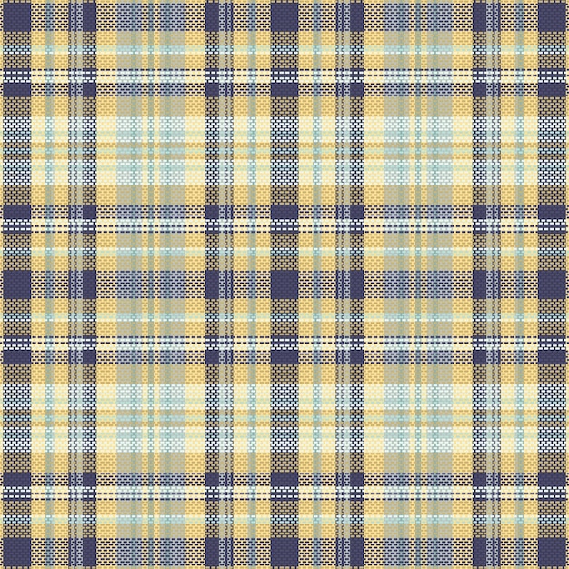 Padrão de xadrez tartan com textura e cor de verão ilustração vetorial