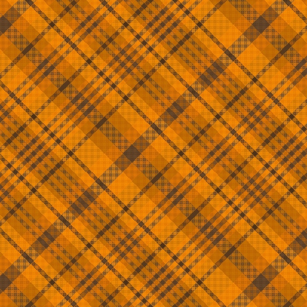 Padrão Xadrez Tartan Com Textura E Cor Quente. Ilustração Vetorial