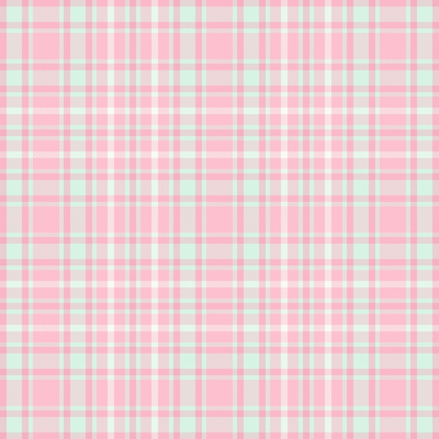 Padrão de xadrez tartan sem costura com textura e cor pastel ilustração vetorial