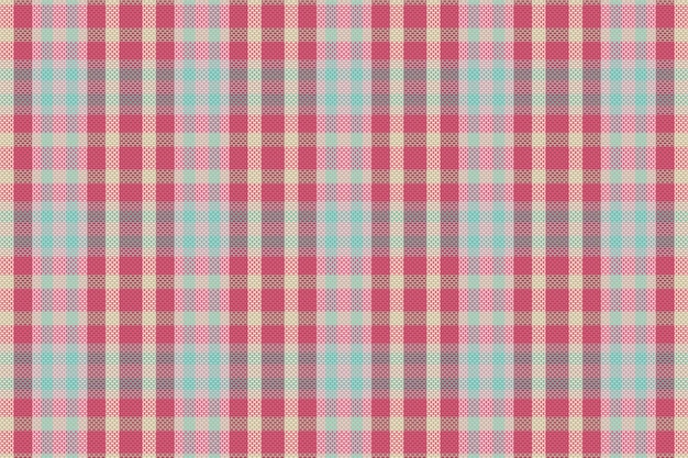 Padrão de xadrez tartan sem costura com textura e cor pastel ilustração vetorial