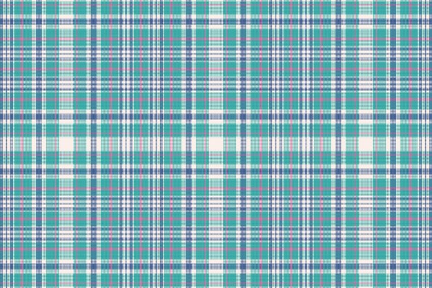 Padrão de xadrez tartan sem costura com textura e cor retrô ilustração vetorial