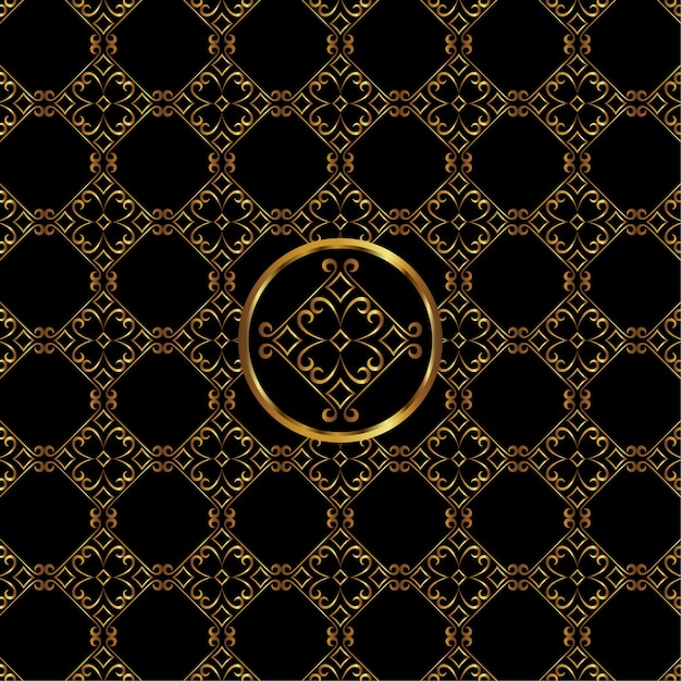 Padrão decorativo dourado