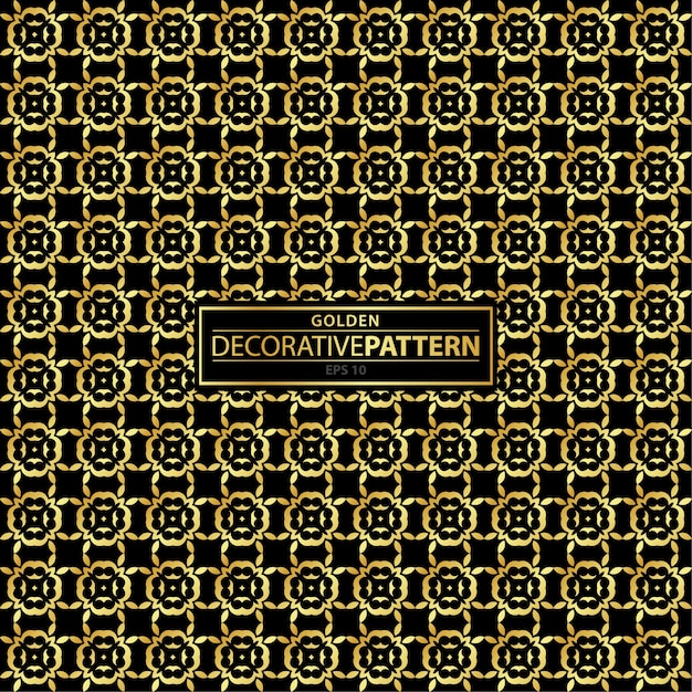 Padrão decorativo dourado