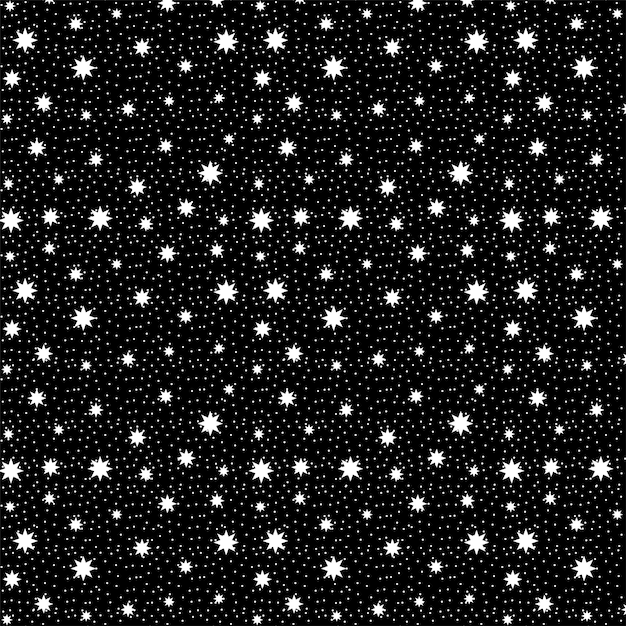 Padrão estrelado sem costura Pontos de tinta spray em fundo escuro
