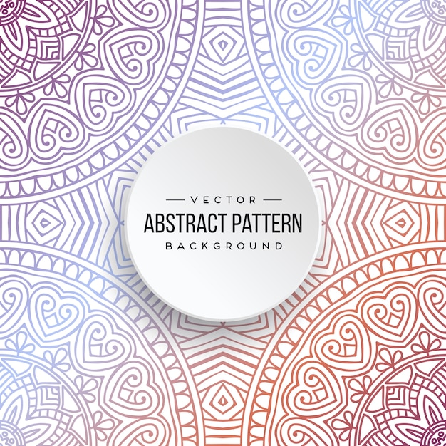 Padrão étnico floral sem costura com mandalas