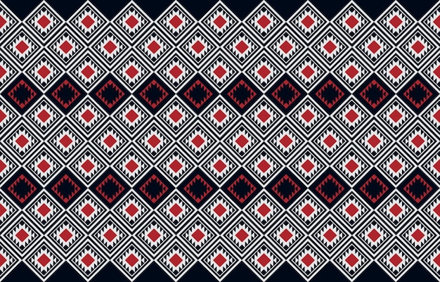 Padrão étnico geométrico sem costura padrão étnico sem costura Design para fundo de cortina de negócios de pano tapete papel de parede roupas envolvendo tecido BatikIlustração vetorial