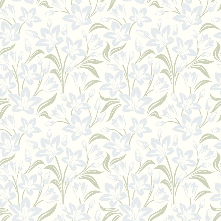 Vetor padrão floral pastel sem costura