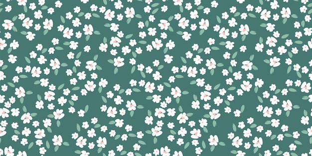 Padrão floral sem costura design vetorial para decoração de interiores de tecido de capa de papel e outros
