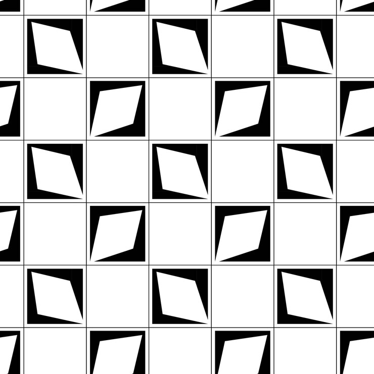Vetor padrão geométrico abstrato com cruzes linhas de listras fundo vetorial sem costura ornamento branco e preto design gráfico reticulado moderno
