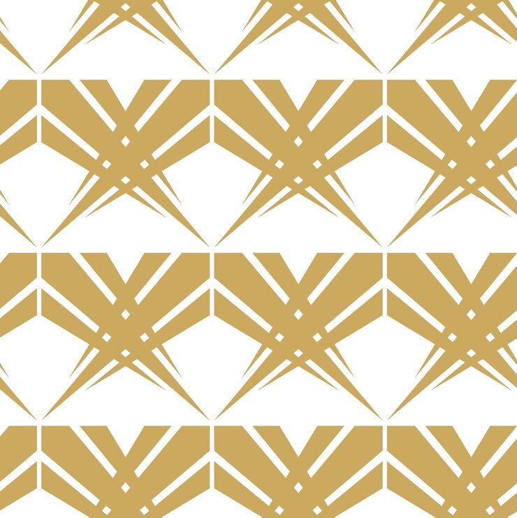 Vetor padrão geométrico abstrato com linhas de listras fundo vetorial sem costura ornamento branco e dourado
