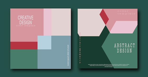 Padrão geométrico abstrato Ideia criativa para um banner de capa cartaz de brochuraA ideia de uma composição geométrica para design criativo Modelo para embalagem de designer interior e fundos simples