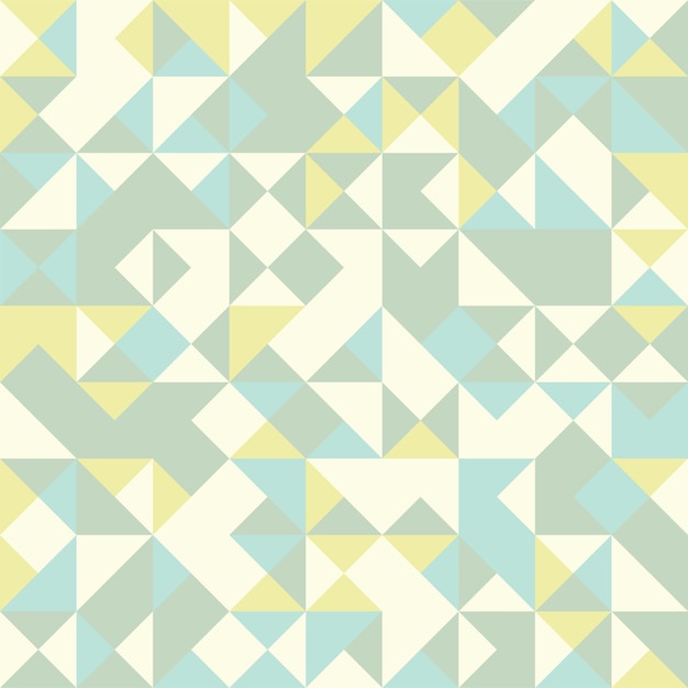 Padrão geométrico abstrato sem costura fundo de design gráfico triângulo colorido mosaico vetor estilo criativo cores retrô papel de parede digital