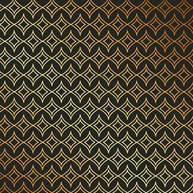 Vetor padrão geométrico fundo abstrato textura papel de parede dourado