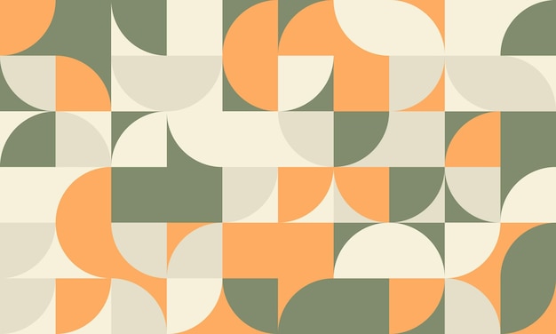 Padrão geométrico moderno com formas artísticas e repetição sem costura Ideal para impressões têxteis, fundos abstratos e designs de cartazes de moda