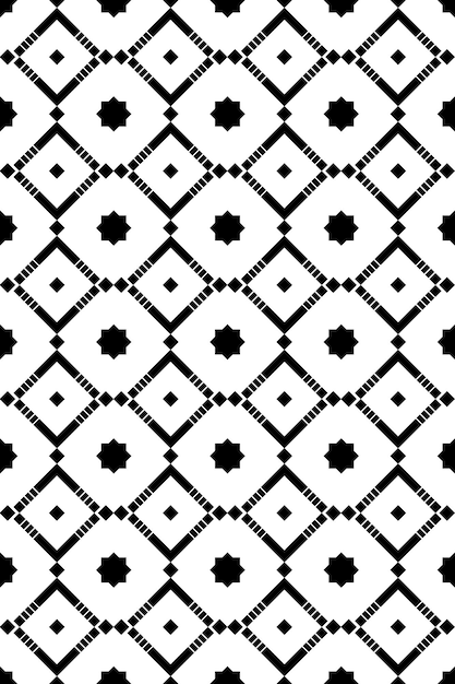 Padrão geométrico preto moderno sobre fundo branco Gráficos de estilo monocromático para padrões de roupas