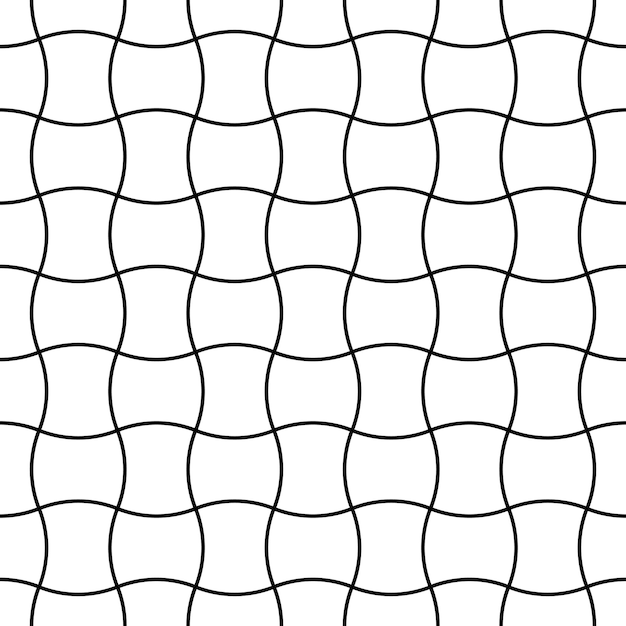 Padrão geométrico sem costura com bandas entrelaçadas embrulho de papel de embrulho abstrato