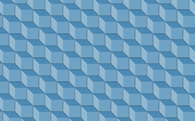 Vetor padrão hexagonal e desenho de fundo