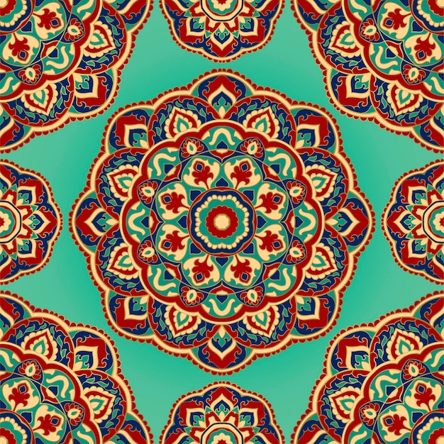 Padrão indiano abstrato com mandala. fundo bonito.