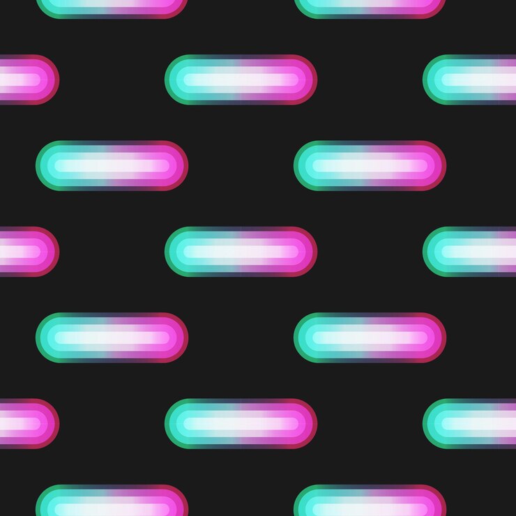 Vetor padrão listras neon sticks