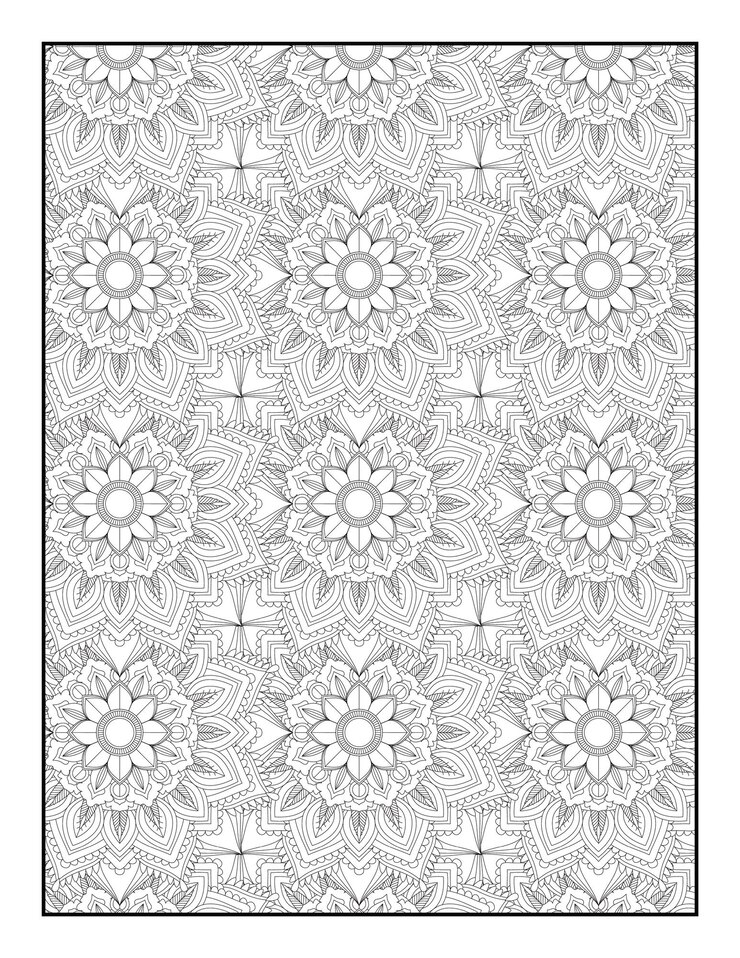 Padrão Mandala para Colorir