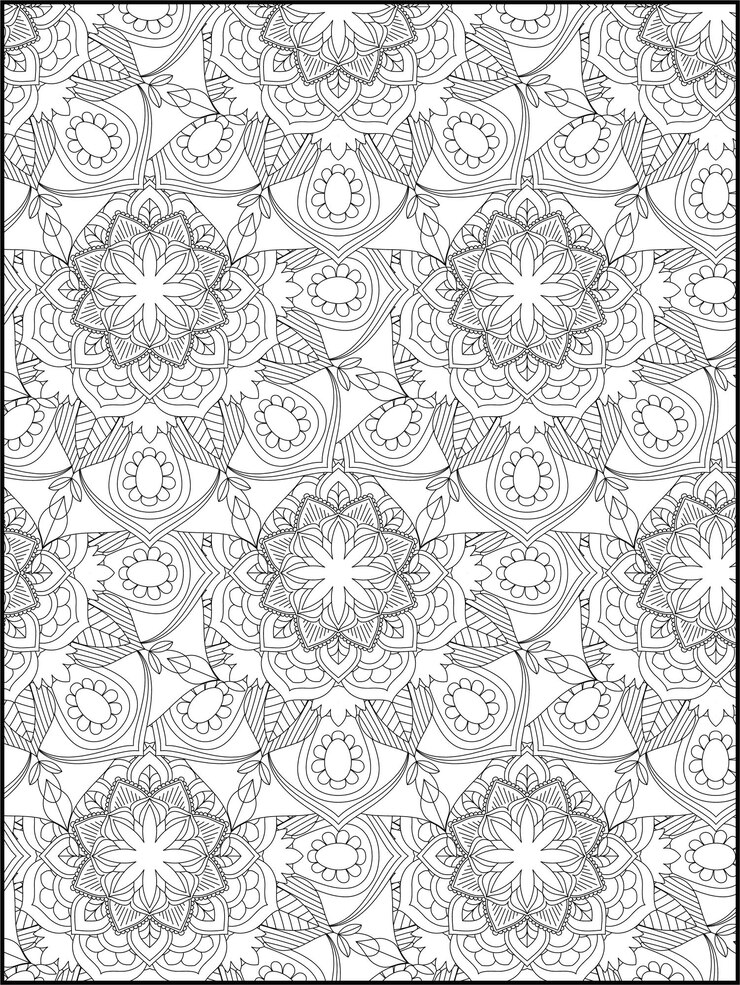 Padrão Mandala para Colorir
