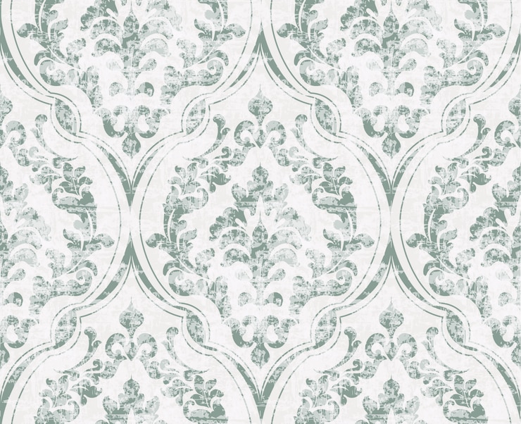 Vetor padrão ornamentado florescente vintage