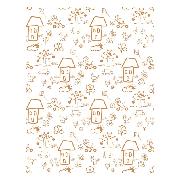 Vetor padrão ornamental dourado sem costura para fundo de papel de parede de impressão de decoração