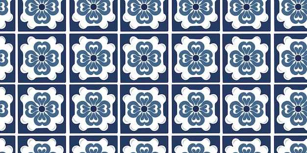 Padrão perfeito com azulejos espanhóis ou portugueses