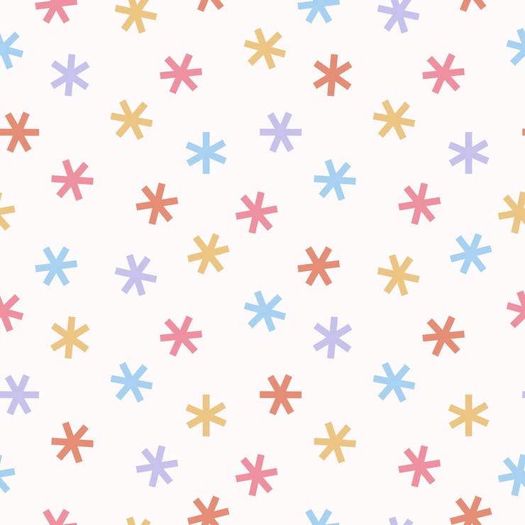 Vetor padrão perfeito com flocos de neve fofos impressão colorida de natal