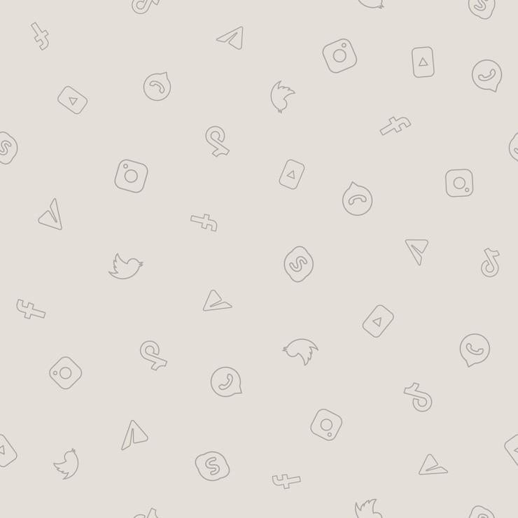 Padrão perfeito com ilustração vetorial de mídia social para papel de parede