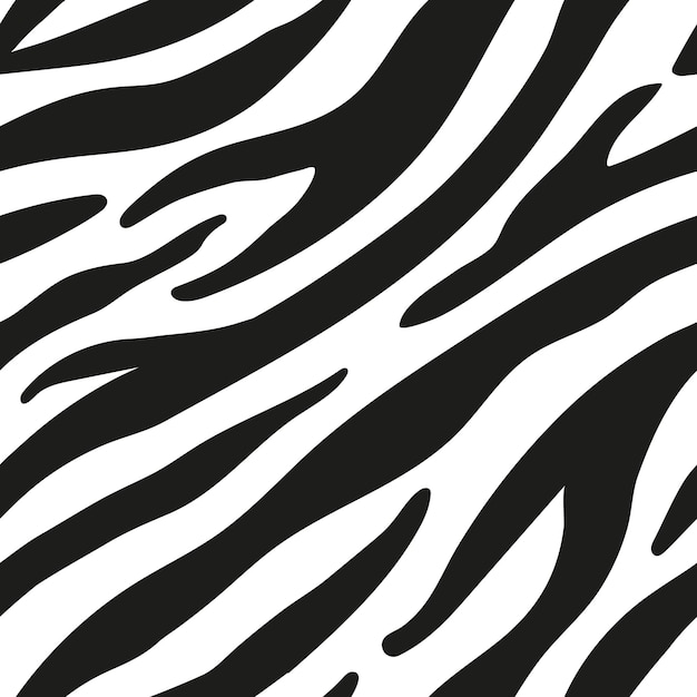 Vetor padrão perfeito com listras de zebra