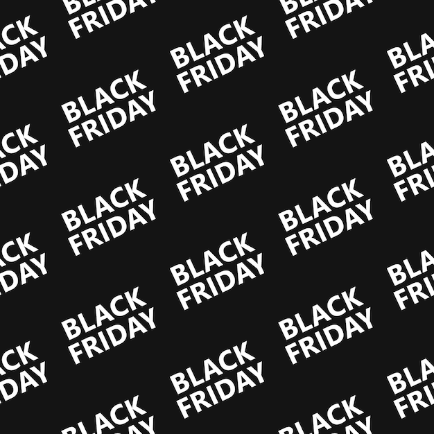 Padrão perfeito de black friday para promoção, publicidade, mídia social, anúncio ou cartaz de loja.