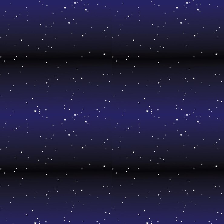 Padrão perfeito de espaço de estrelas da constelação