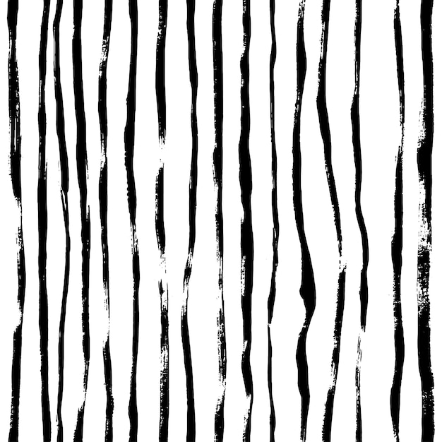 Padrão perfeito de mão suja e abstrata desenhada com linhas de pincel seco