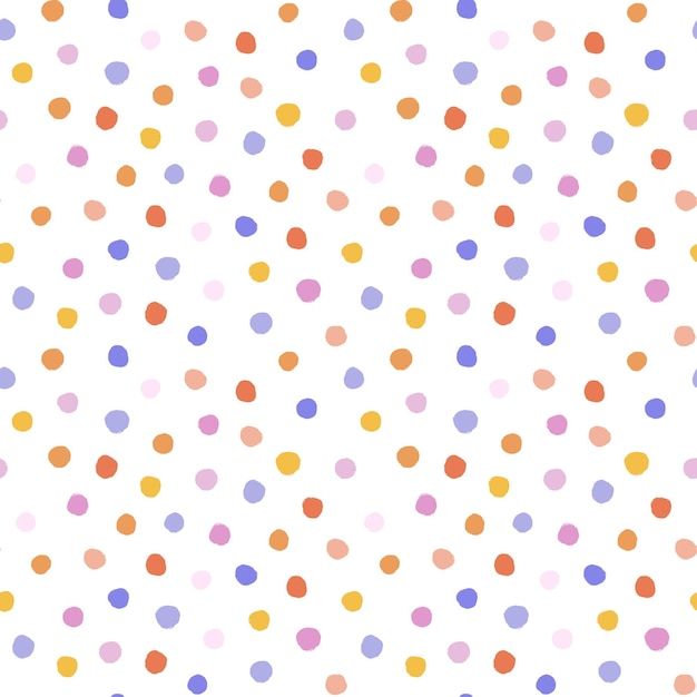 Vetor padrão perfeito de pontos coloridos