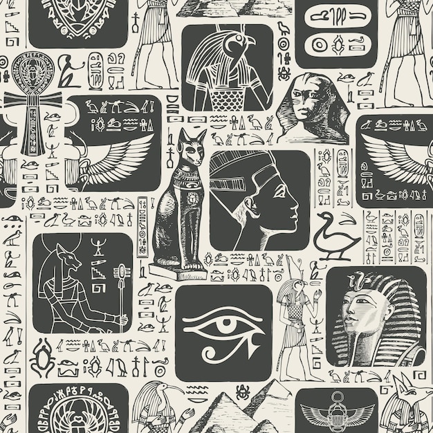 padrão perfeito no tema Egito Antigo