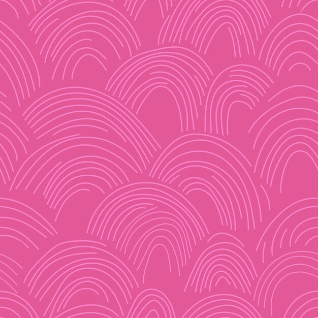 Padrão rosa abstrato com linhas desenhadas à mão textura rosa para fundo