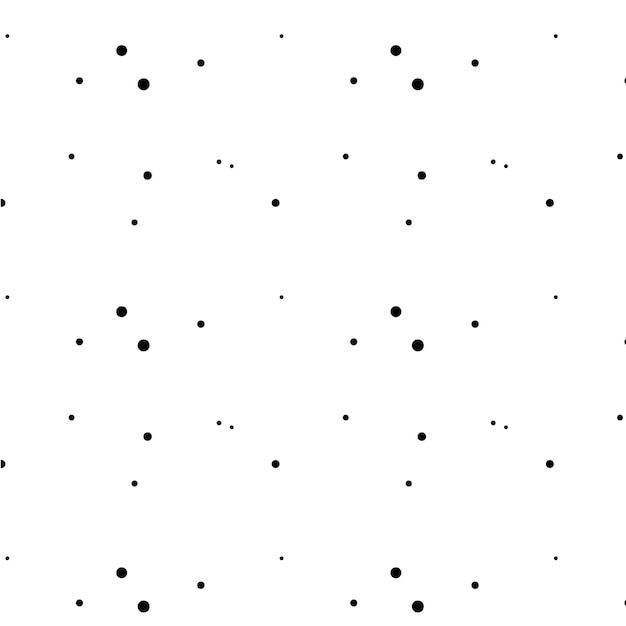 Vetor padrão sem costura com círculos de pontos no padrão padrão com pontos vectorpolka dot print