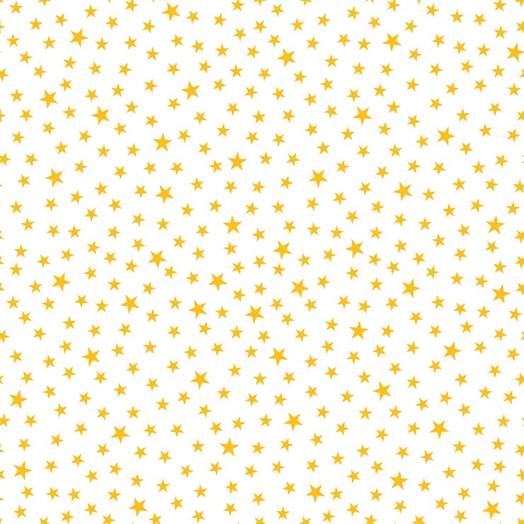Vetor padrão sem costura com estrelas amarelas
